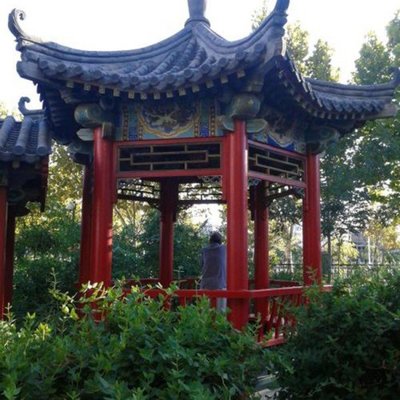 亭臺樓閣 觀海長廊 園林景觀長廊 涼亭 仿古建筑施工 山東碩豐古建園林工程廠