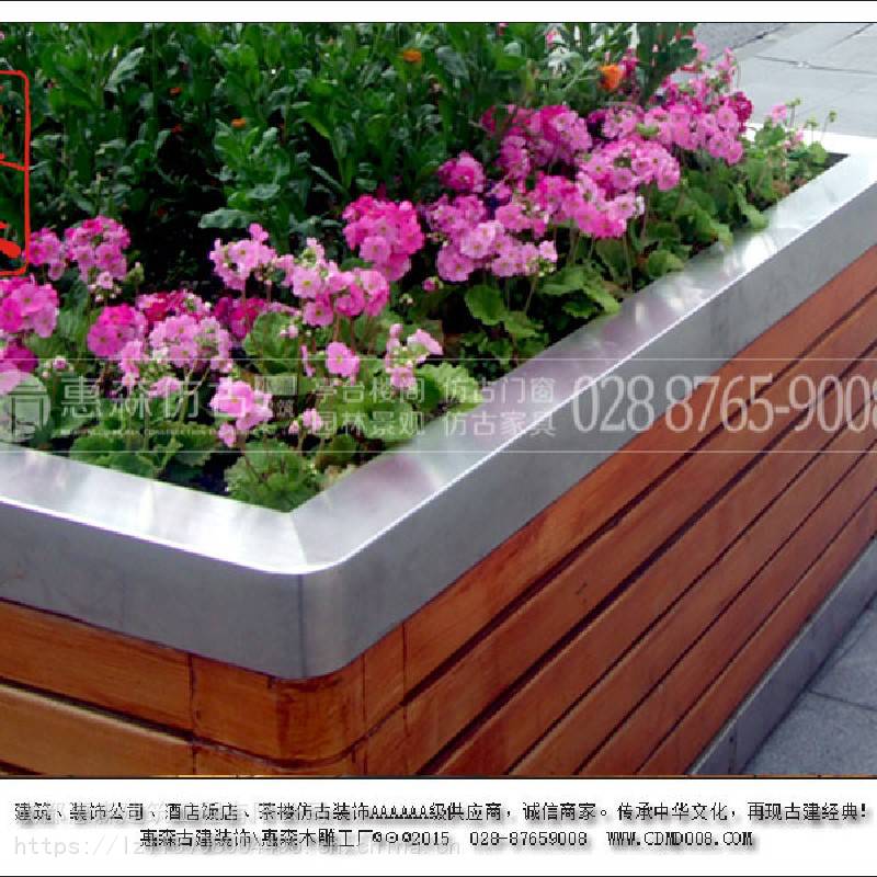 古典園林雕花花箱_惠森實(shí)木可移動花箱市場價(jià)格